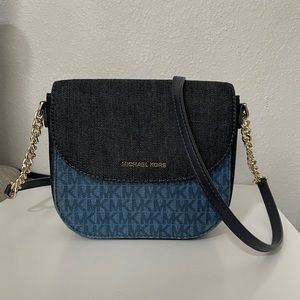 Michael Kors Denim Crossbody Handbag